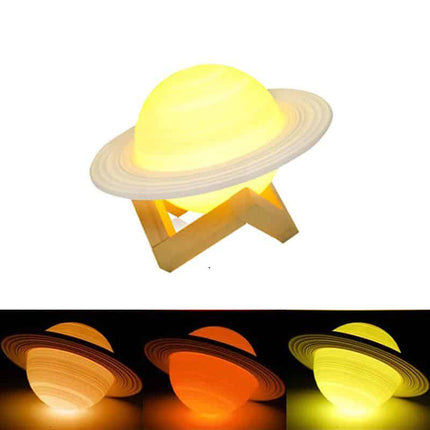 3D Saturnus Planeet Nachtlampje