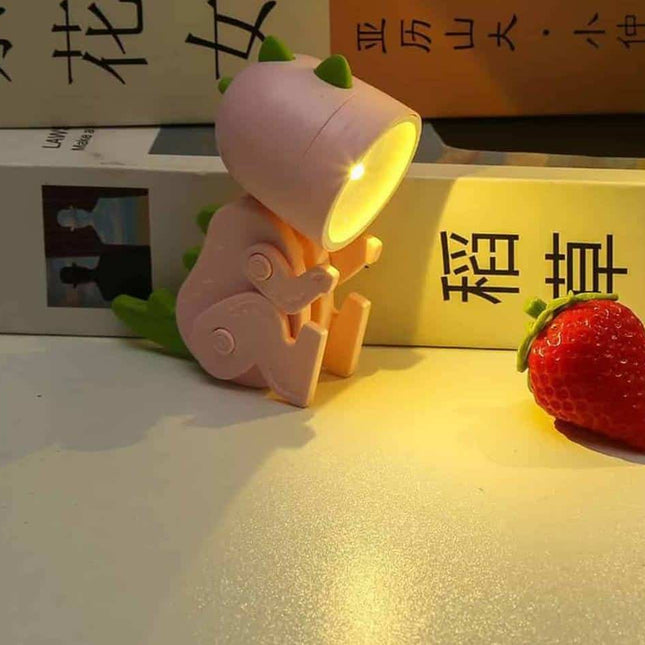 Verstelbaar mini dino LED leeslampje
