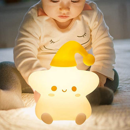 Ster nachtlampje voor kinderen 7 kleuren