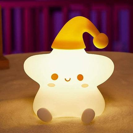 Ster nachtlampje voor kinderen 7 kleuren