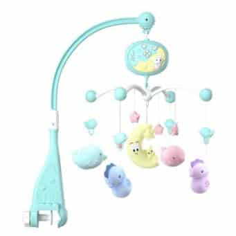 Babymobiel met projector en rustgevende muziek
