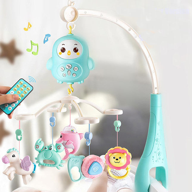 Muzikale babymobiel met licht voor wieg