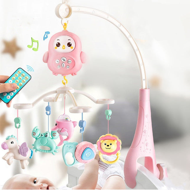 Muzikale babymobiel met licht voor wieg