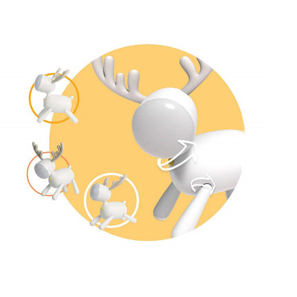 Modern en speels nachtlampje hert