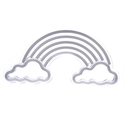 Regenboog neon wandlamp voor kinderkamer