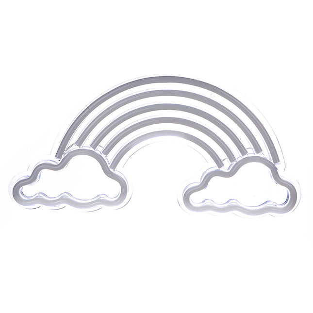 Regenboog neon wandlamp voor kinderkamer