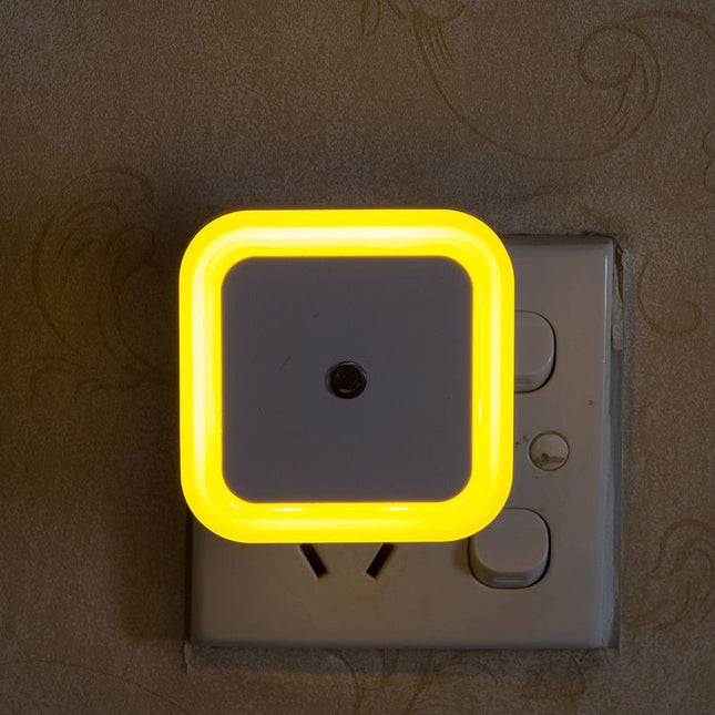 Vierkant LED nachtlampje met lichtsensor