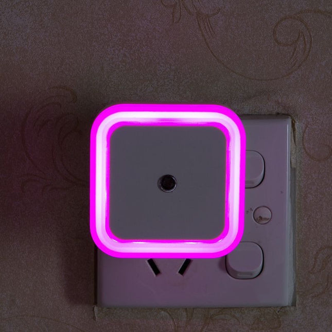 Vierkant LED nachtlampje met lichtsensor