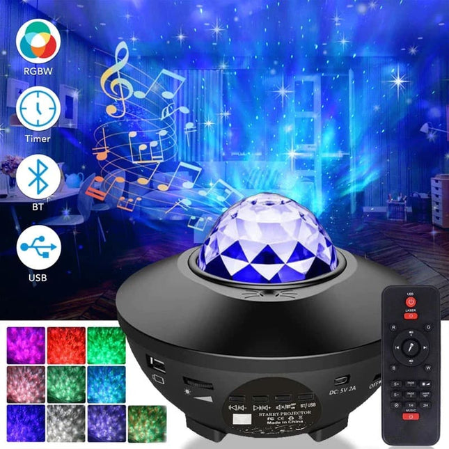 Oceaan projector nachtlamp met muziek