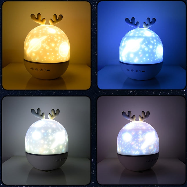 Hert projector nachtlamp met Bluetooth
