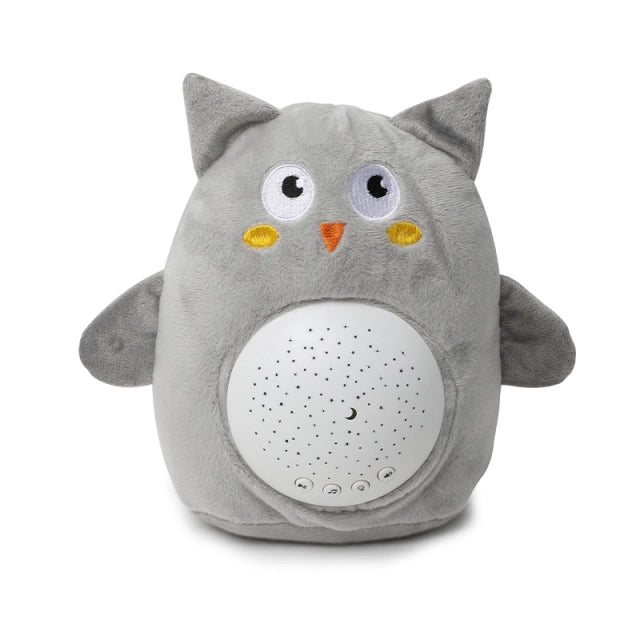 Uil knuffel nachtlampje met muziekprojector