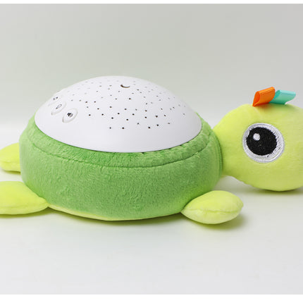 Schildpad knuffel nachtlampje met muziekprojector