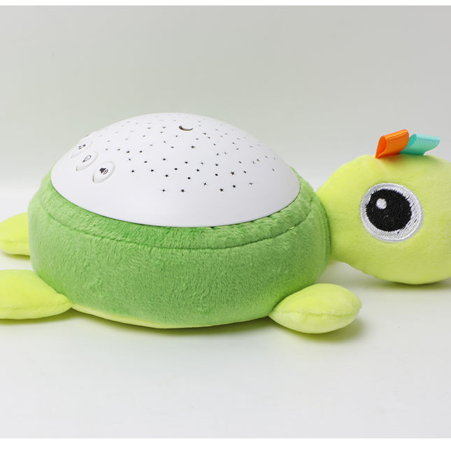 Schildpad knuffel nachtlampje met muziekprojector