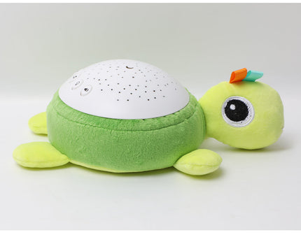 Schildpad knuffel nachtlampje met muziekprojector