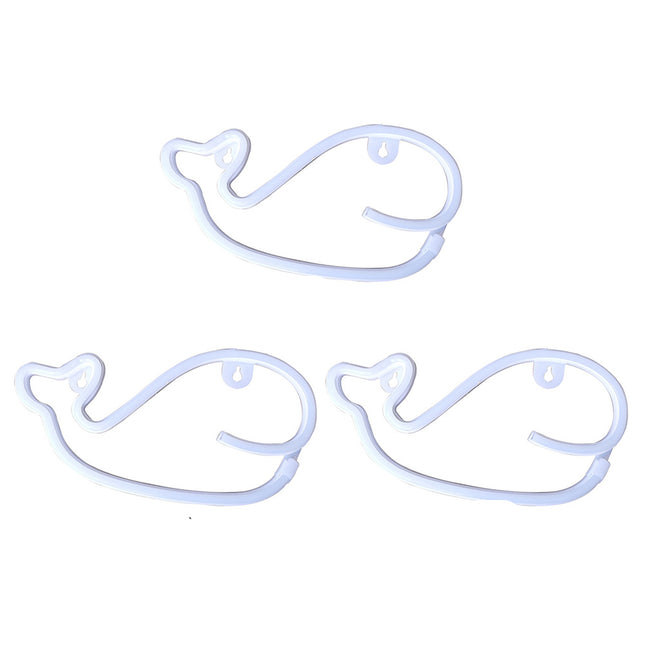 Walvis neon verlichting voor kinderkamer