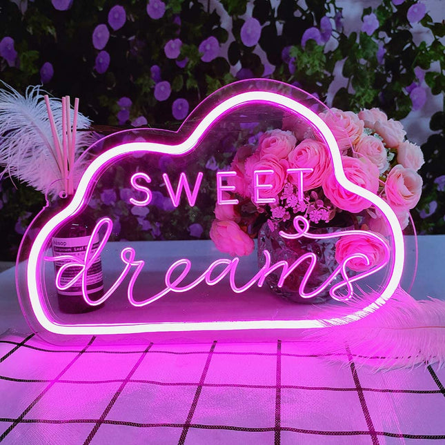 Wolk neon verlichting voor aan de muur