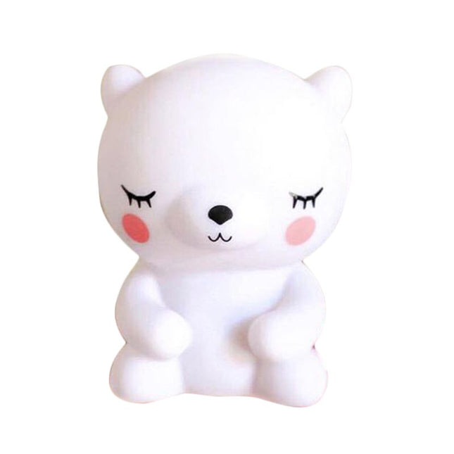 Siliconen beer nachtlampje voor de babykamer