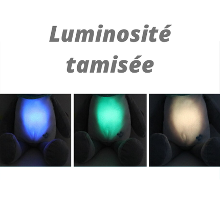 Pluche luiaard knuffel met nachtlampje