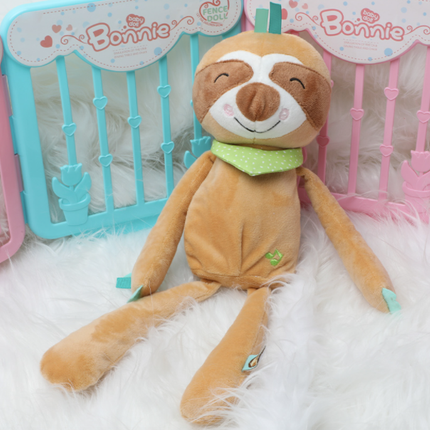 Pluche luiaard knuffel met nachtlampje