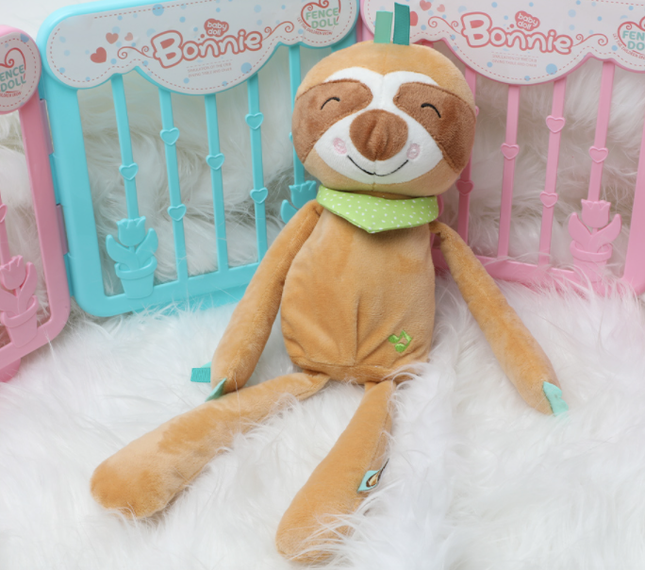 Pluche luiaard knuffel met nachtlampje