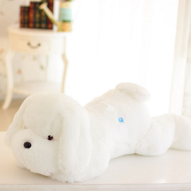 Lichtgevende knuffel hond met LED lampjes
