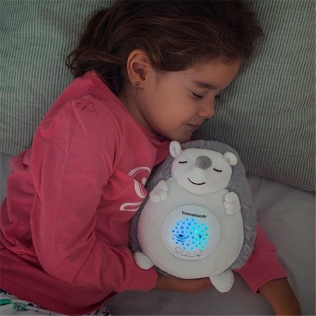 Egel knuffel nachtlamp met muziek en projector