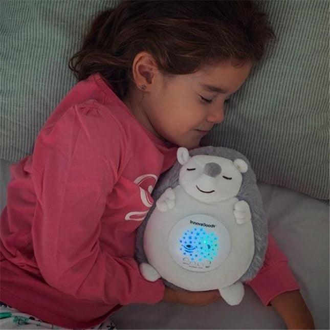 Egel knuffel nachtlamp met muziek en projector