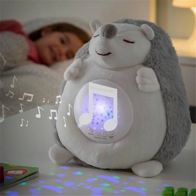 Egel knuffel nachtlamp met muziek en projector