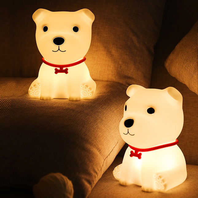 Puppy nachtlampje voor baby met afstandsbediening