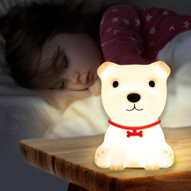 Puppy nachtlampje voor baby met afstandsbediening