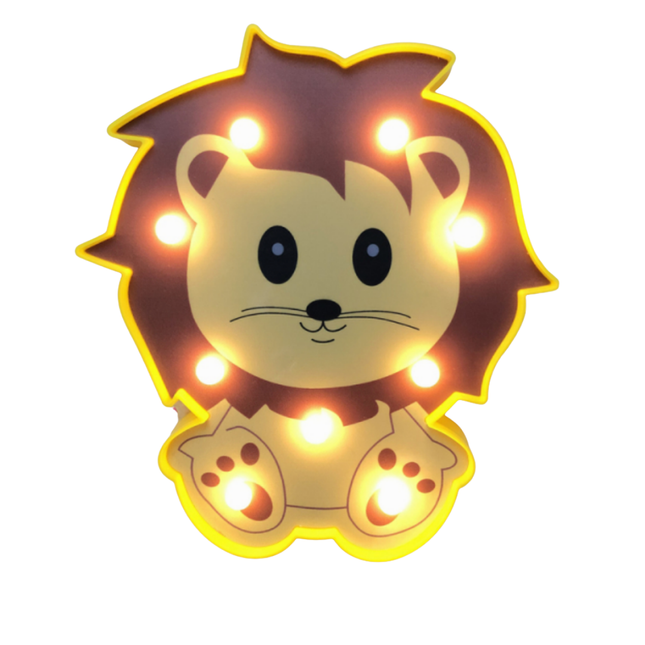 Leuke leeuw wandlamp voor kinderkamer