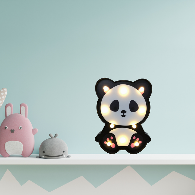 Panda wandlamp decoratie voor kinderkamer