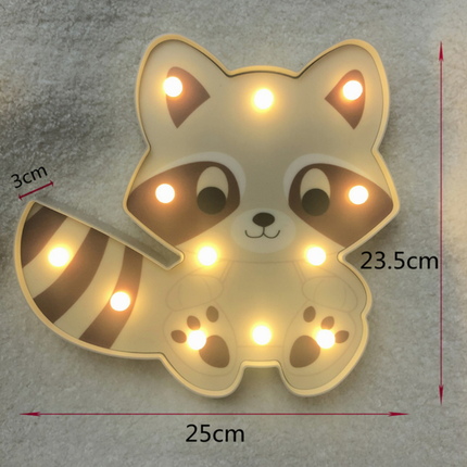 Wasbeer wandlamp decoratie voor kinderkamer