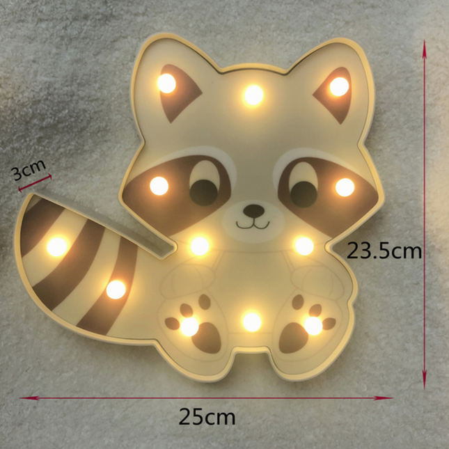 Wasbeer wandlamp decoratie voor kinderkamer