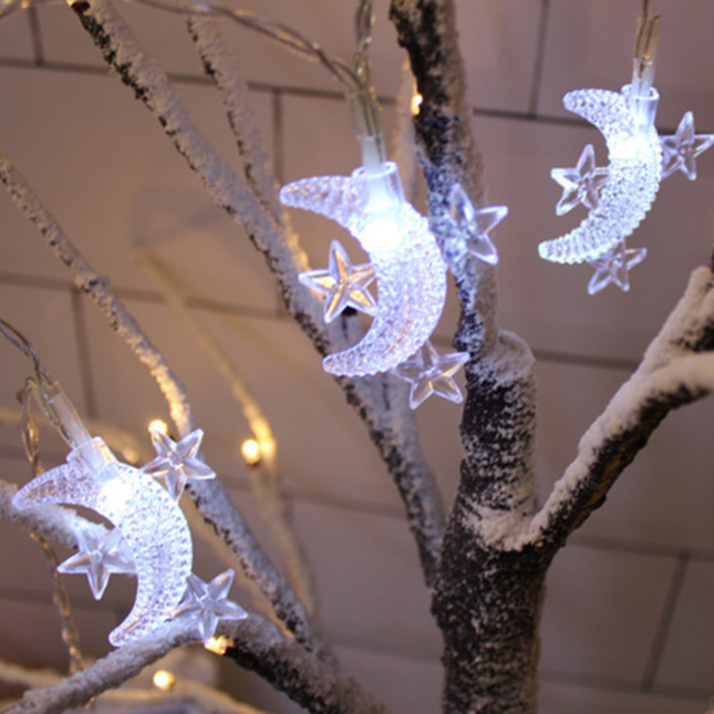 LED lichtslinger met maan en sterren