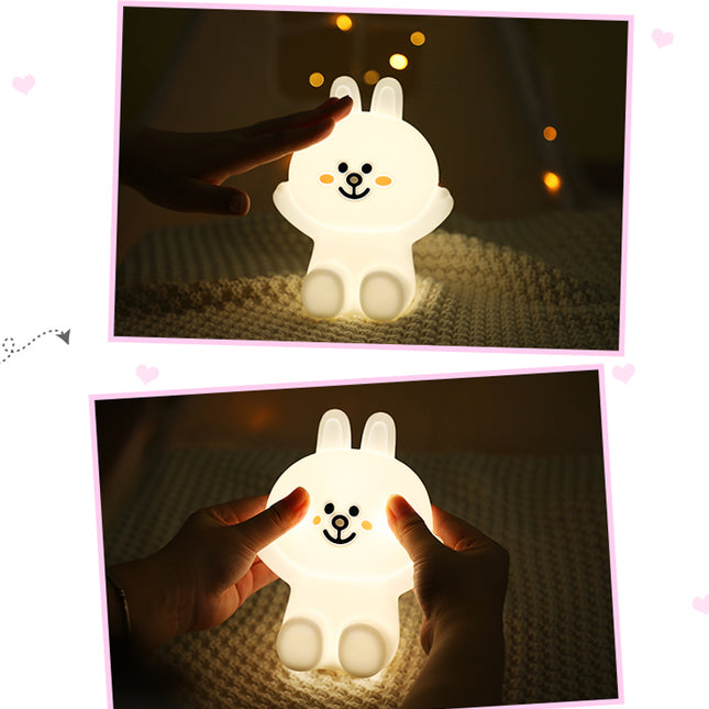 Siliconen konijn nachtlampje voor babykamer