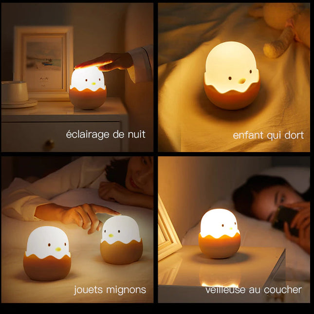 Siliconen kuiken nachtlampje voor kinderen