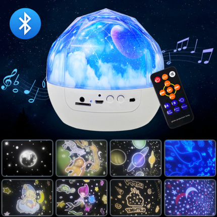 Sterrenprojector nachtlampje met muziek en LED