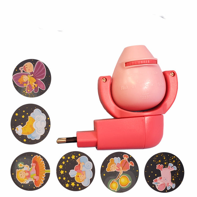 Nachtlampje met projector voor de kinderkamer