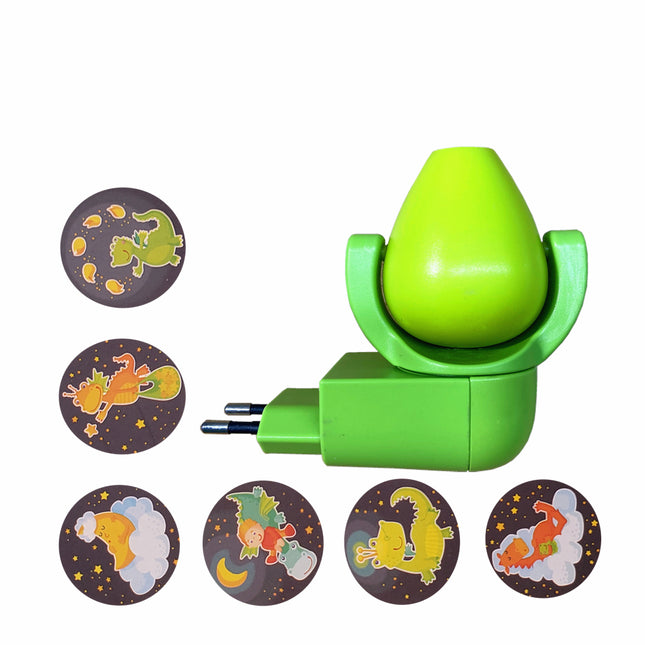 Nachtlampje met projector voor de kinderkamer