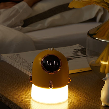 Nachtlampje sterrenhemel projector met wekker