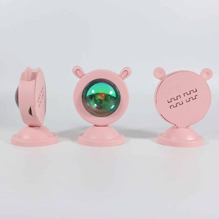 Regenboog projector met leuke konijnenoren