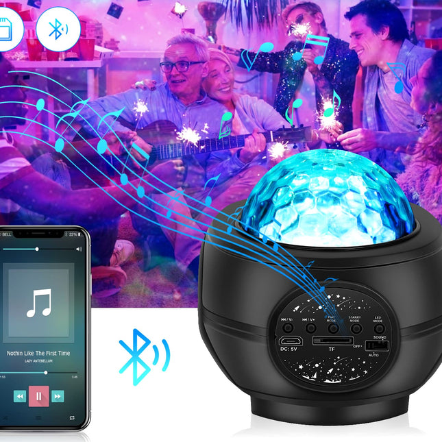 Sterrenhemel projector met Bluetooth speaker