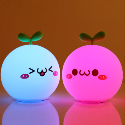 Zacht siliconen kawaii nachtlampje met touch