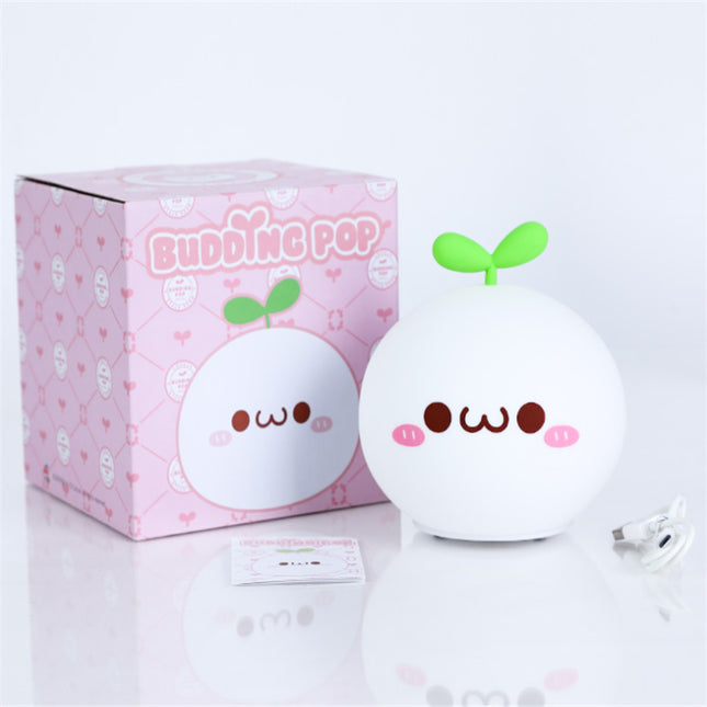 Zacht siliconen kawaii nachtlampje met touch