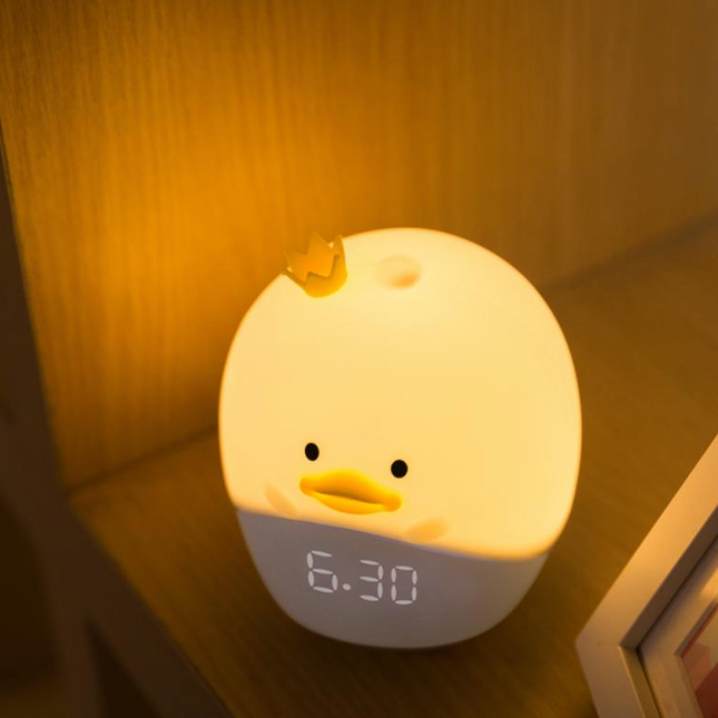 Digitale wekker nachtlampje schattig kuiken