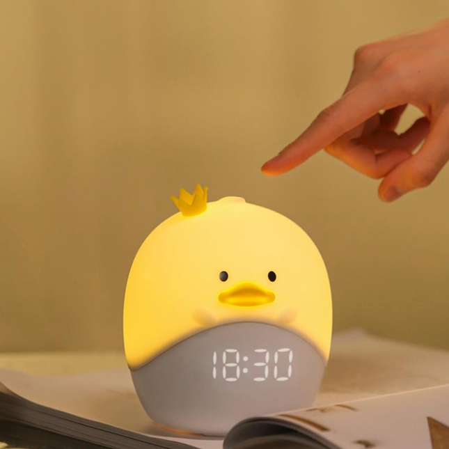 Digitale wekker nachtlampje schattig kuiken