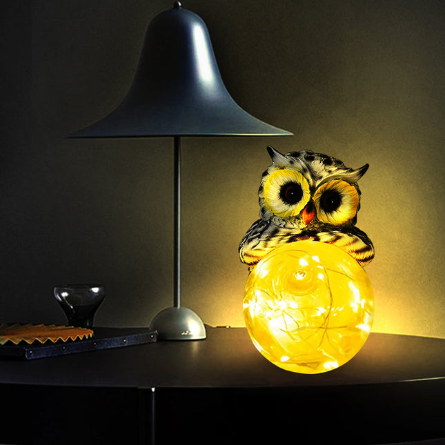 Uil tuinlamp LED op zonne-energie