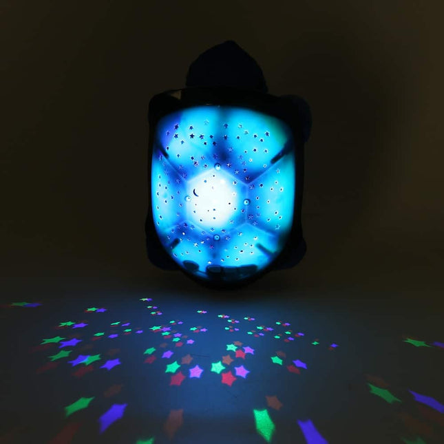 Schildpad nachtlamp met sterrenhemel projector