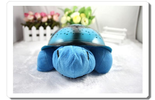 Schildpad nachtlamp met sterrenhemel projector